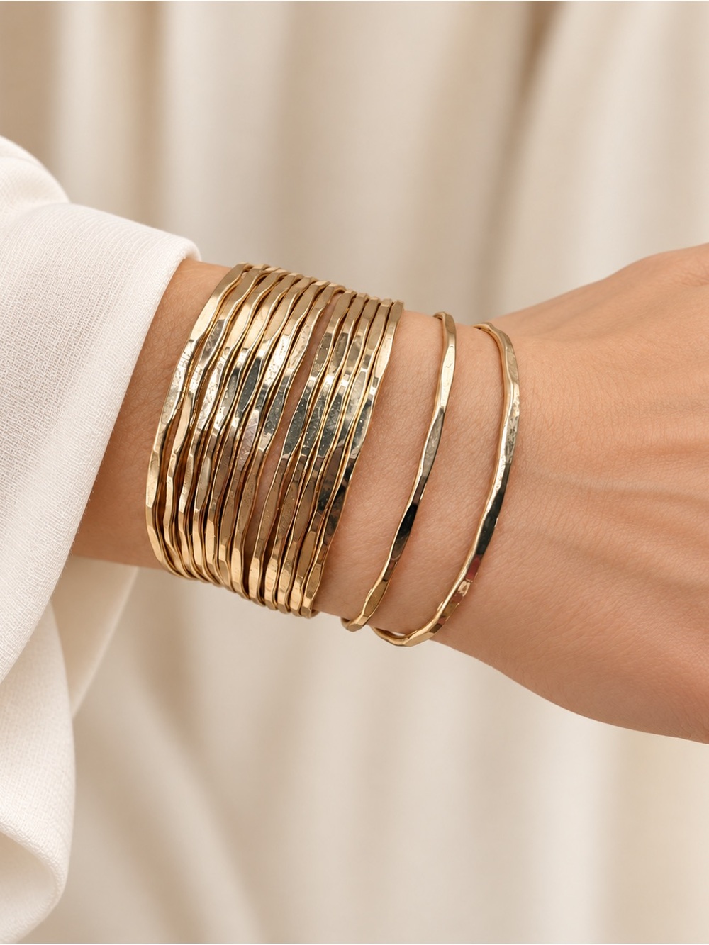 Elegant Gold Bangle Set steel 316 L